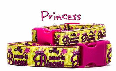 My Name is Princess dog collar handmade adjustable buckle 1