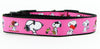 Snoopy dog collar handmade  adjustable buckle collar 1" wide or leash Peanuts