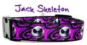 Nightmare Before Christmas dog collar handmade adjustable buckle collar 1" wide Petcollarshandmade