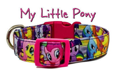 My Little Pony dog collar handmade adjustable buckle collar 5/8