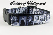 Ladies of Hollywood dog collar Handmade adjustable buckle 1" wide or leash Petcollarshandmade