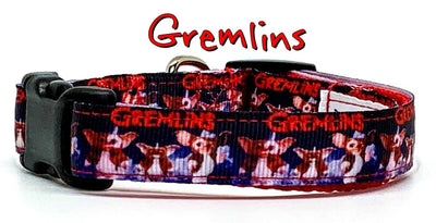 Gremlins/Gizmo dog collar handmade adjustable buckle collar 5/8