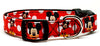 Mickey Mouse Dog collar handmade adjustable buckle collar 5/8" wide or leash Petcollarshandmade