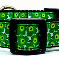 Marimekko Flowers dog collar handmade adjustable buckle 1" or 5/8"wide or leash Petcollarshandmade