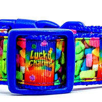 Lucky Charms dog collar handmade adjustable buckle 1" or 5/8" wide or leash Petcollarshandmade