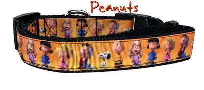 Peanuts dog collar handmade $12.00  adjustable buckle collar 1
