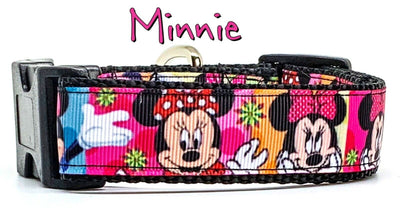 Minnie Mouse dog collar handmade adjustable buckle collar 1