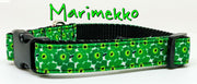 Marimekko Flowers dog collar handmade adjustable buckle collar 5/8" wide narrow Petcollarshandmade