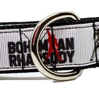 Bohemian Rhapsody Queen dog collar adjustable buckle 1" or 5/8" wide or leash