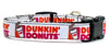 Dunkin Donuts Dog collar handmade adjustable buckle 5/8"wide or leash small dog Petcollarshandmade