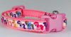 My Little Pony cat & small dog collar 1/2"wide adjustable handmade bell or leash Petcollarshandmade