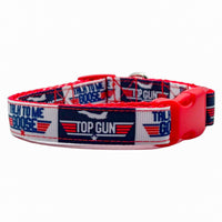 Top Gun GOOSE dog collar adjustable buckle 1" or 5/8" wide or leash Movie