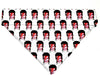 David Bowie Dog Bandana Over the Collar dog bandana Dog collar bandana Rock Petcollarshandmade