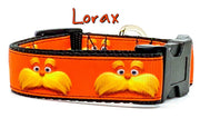 Lorax dog collar handmade adjustable buckle collar 1" wide or leash - Furrypetbeds