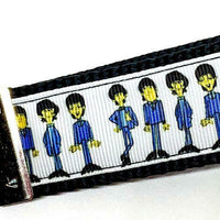 The Beatles Key Fob Wristlet Keychain 1 1/4"wide Zipper pull Camera strap - Furrypetbeds