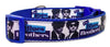 Blues Brothers dog collar handmade adjustable buckle 1" or 5/8" wide or leash