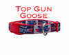 Top Gun Goose dog collar handmade adjustable buckle 5/8" wide or leash Movie