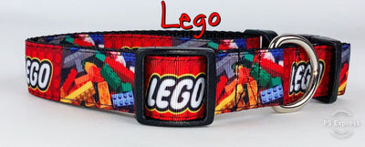 Lego dog collar handmade adjustable buckle collar 1