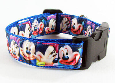 Mickey Mouse dog collar handmade adjustable buckle 1