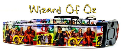 Wizard Of Oz dog collar handmade adjustable buckle collar 5/8