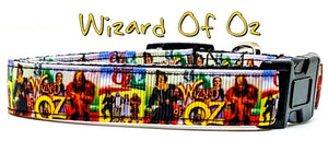 Wizard Of Oz dog collar handmade adjustable buckle collar 5/8"wide or leash