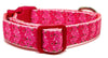 Marimekko Flowers dog collar handmade adjustable buckle collar 5/8"wide orleash
