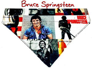 Bruce Springsteen Dog Bandana Over the Collar dog bandana Dog collar bandana