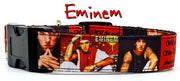 Eminem dog collar Handmade adjustable buckle 1" wide or leash Rap music Petcollarshandmade