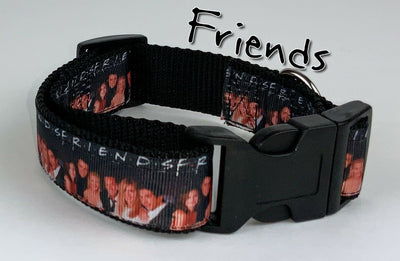 Friends dog collar Handmade adjustable buckle collar 1
