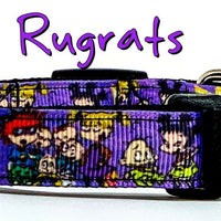 Rugrats dog collar handmade adjustable buckle collar 5/8" wide or leash cartoon
