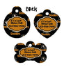 Pet ID Tag Steelers Personalized Custom Double Sided Pet Tag w/name & number NFL - Furrypetbeds