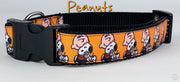 Peanuts Snoopy dog collar handmade adjustable buckle 1"or 5/8" wide or leash Petcollarshandmade