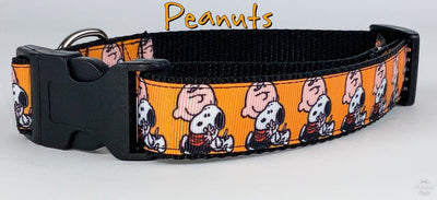 Peanuts Snoopy dog collar handmade adjustable buckle 1