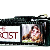 The Exorcist dog collar handmade adjustable buckle 1"or 5/8" wide or leash movie