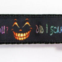 Horror dog collar handmade adjustable buckle collar 1"wide or leash - Furrypetbeds