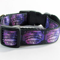 Ouija dog collar Handmade adjustable buckle collar 1"wide or leash