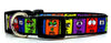 M&M's candy dog collar handmade adjustable buckle collar 5/8" wide or leash Petcollarshandmade