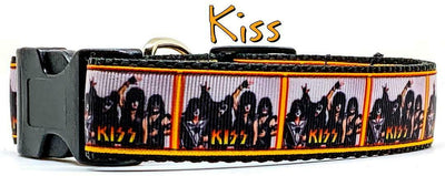 KISS dog collar rock N Roll handmade adjustable buckle 1