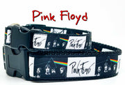 Pink Floyd dog collar handmade adjustable buckle collar 1" or 5/8" wide or leash Petcollarshandmade