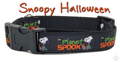 Snoopy Halloween dog collar handmade adjustable buckle collar 1