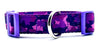 Purple Camo dog collar handmade adjustable buckle 1"or 5/8"wide or leash hunting Petcollarshandmade