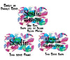 Pet ID Tag WildFlowers Personalized Custom Double Sided Pet Tag w/name & number - Furrypetbeds