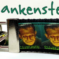 Frankenstein Key Fob Wristlet Keychain 1 1/4"wide Zipper pull Camera strap - Furrypetbeds