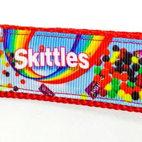 Skittles Key Fob Wristlet Keychain 1"wide Zipper pull Camera strap snack food - Furrypetbeds