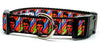 David Bowie dog collar Handmade adjustable buckle 1" or 5/8"wide or leash Rocker
