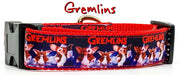 Gremlins/Gizmo dog collar handmade adjustable buckle 1"or 5/8" wide or leash Petcollarshandmade