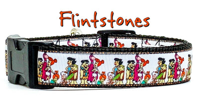 Flintstones dog collar handmade adjustable buckle collar 1