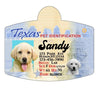 Texas Drivers License Pet ID tags Dog ID Tag Personalized Pet ID Tag aluminum Petcollarshandmade