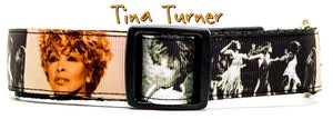 Tina Turner dog collar Handmade adjustable buckle 1"wide or leash Rock N Roll