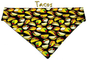 Tacos Dog Bandana, Over the Collar bandana, Dog collar bandana Petcollarshandmade